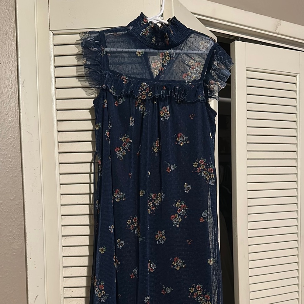Speechless Blue and White Ruffled Tiered Sundress for girls
